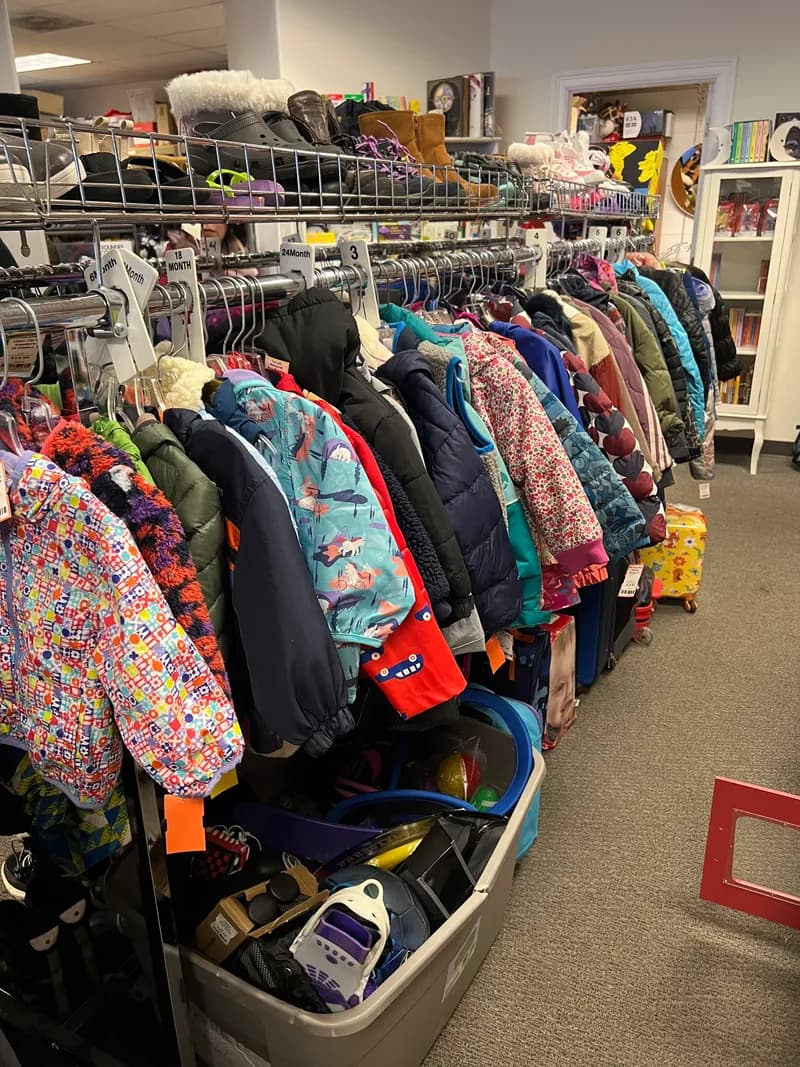 Rock It Resell store interior - clothing displays